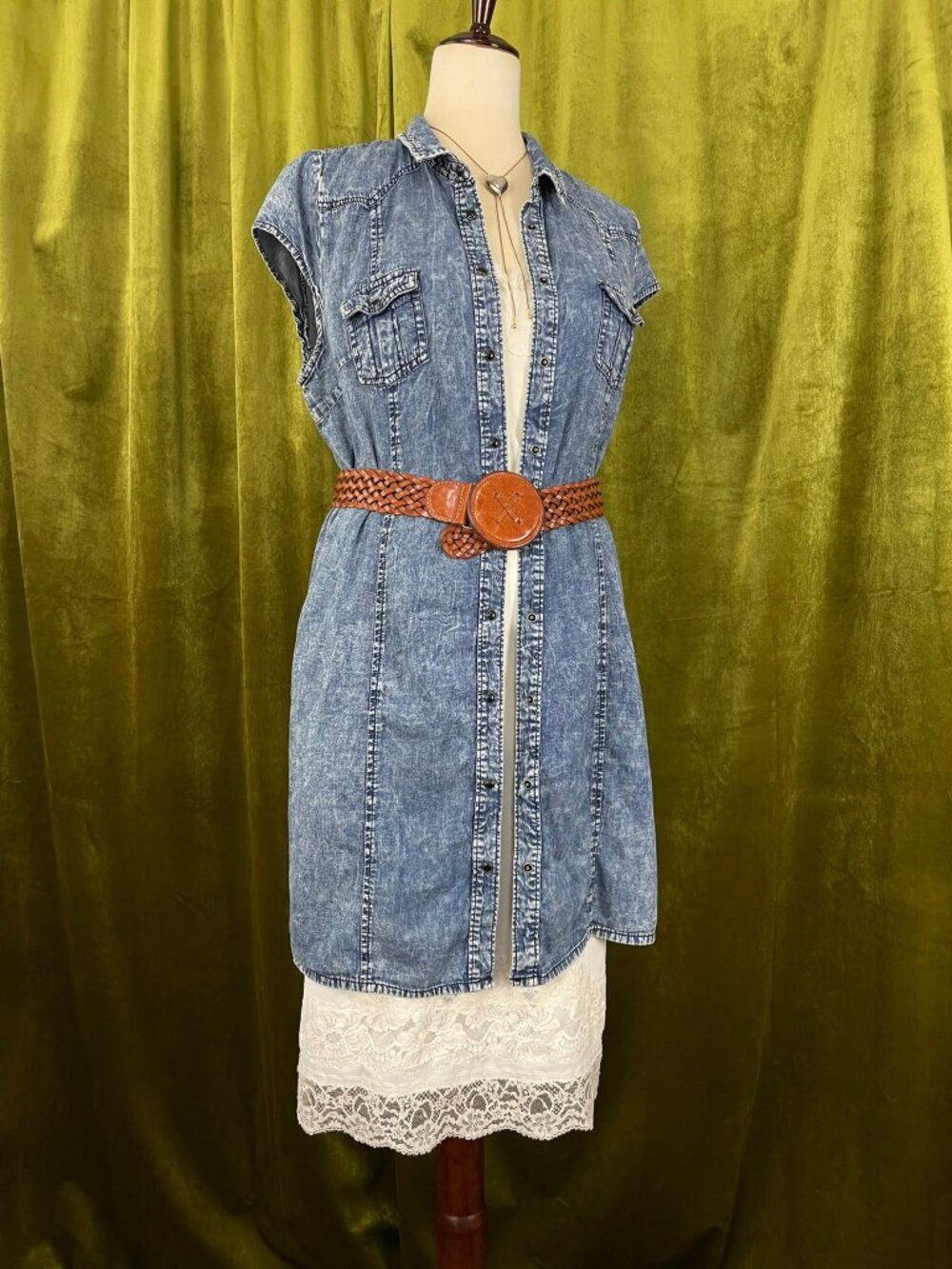 Vintage Charlotte Russe Snap Dress, M/L